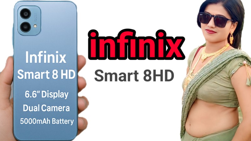 Infinix Smart 8 HD 6.6 inch display dual camera budget phone under 8000