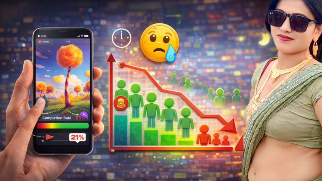YouTube Shorts completion rate low hone par views kyu ruk jate hain