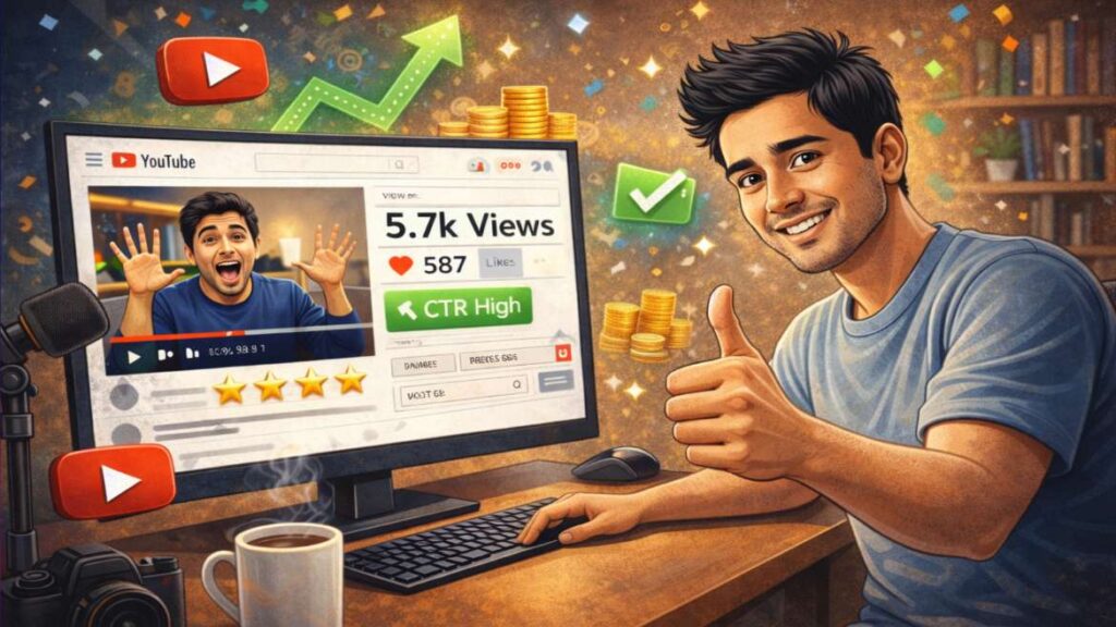 कम व्यूज़ वाली YouTube वीडियो को सुधारने के बाद सफलता और ग्रोथ
